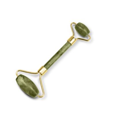 China Face Jade Massager/Factory Direct Silence Roller Serpentine Jade Stone Face Acupressure Massage For Slim Face Face Care for sale