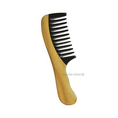 China Main Direct Horn Comb-Tooth Factory Wooden Handle For Main Meridian Massage To Relax The Scalp for sale