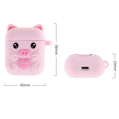 China 2019 New Arrival Cartoon Silicone Earphone Cover And Shock Proof Earphone Protective Case For Airpods 1 2 for sale