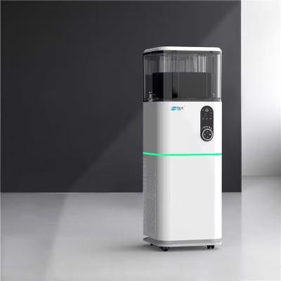 China Smart Wind Speed Air Purifier With HEPA H13 Water Tank And Humidifier for sale