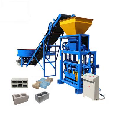 China Building Material Stores QT40-1 Low Price Cheap Semi Automatic Brick Making Block Concrete Hollow Molding Machine for sale