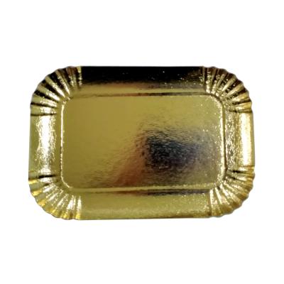 China Custom Food Bulk 9 Inch Luxury Greaseproof Paper Plates And Bowls 9 Inch Paper Plates Gold Silver Foil Dish Disposable Paper Dish for sale