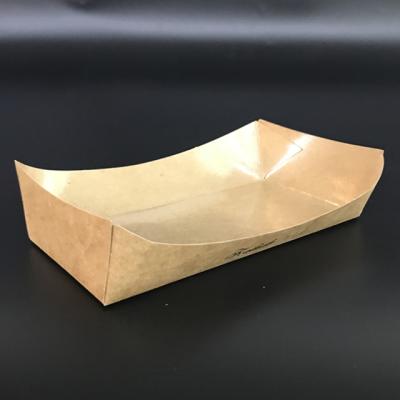 China Custom Recyclable Wholesale Chinese Products Packaging Paper Hot Dog Box Fast Food Biodegradable Paper Box for sale