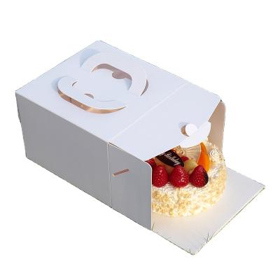 China Custom Printed Repurposed Materials Cheesecake Box, Cake Carrier Box, Birthday Cake Packaging Box for sale