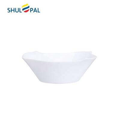 China 10 inch Living Height Shatter Resistant Opal Glass Salad Bowl for Hotel for sale