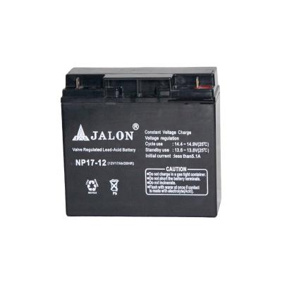 China Maintenance Free Lead Acid Battery Operation Jalon Power Standby Mains Battery 12v 17ah Price en venta