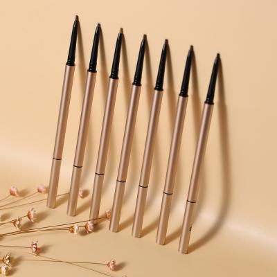 China Custom Logo High Quality 2-In-1 Waterproof Waterproof Ultra-thin Eyebrow Pencil for sale