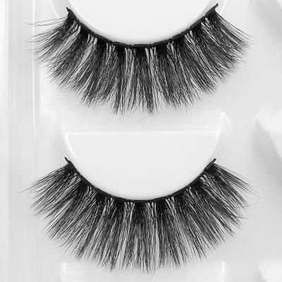 China Hot Sale Natural False Eyelashes Synthetic Whips 5 Pairs 3D G800 Thick Natural False Eyelashes for sale