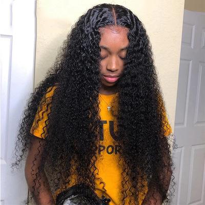 China Water Wave Hd Lace Front Wigs African Black Small Curly Headwear In Stock Wigs For Black Women for sale