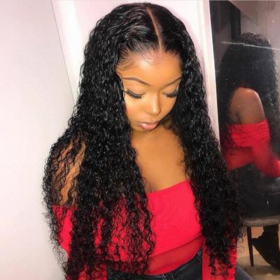 China African Water Wave Hair Curly Hair Wigs Wholesale Petite Wigs High Temperature Silk Curly Wig For Black Women for sale