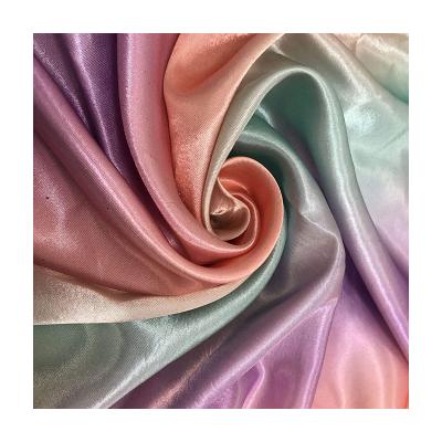 China New fashion waterproof All-match factory price trend design elasticity polyester fiber floral satin fabric for sale