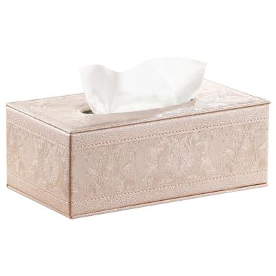 China Handmade Hot Sale Leather Tissue Holder Box Home Decorative Tissue Box With Cover for sale