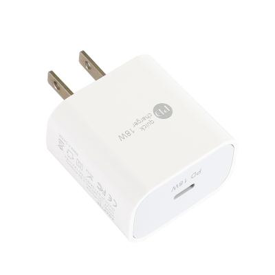 China Hot Selling New Original High Quality USB Charger Tendencia C USB Charger Palladium 18W Wall Fast Charger for sale