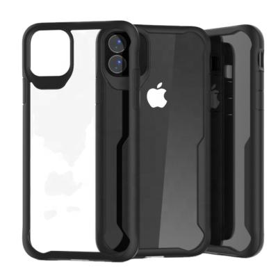 China Hot Sale Shockproof Bulk Black Transparent TPU Frontier Mobile Phone Phone Cases for sale