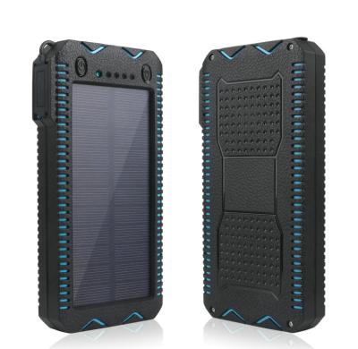 China Solar Powerbanks Waterproof Portable Fast Charger Power Bank 10000mah/20000mah External Solar Powerbank OEM IP67 2 USB ODM Solar Power Bank for sale