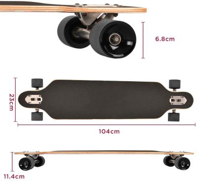 China Wellshow Longboard Youth Skateboard Beginner Skateboard Long Board Deck Surf Complete Longboard for sale