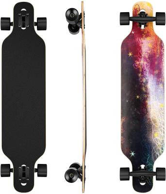 China Wellshow Youth Long Board High Quality Maple Skateboard Full Board Pad Skateboard For Sale Longboard for sale