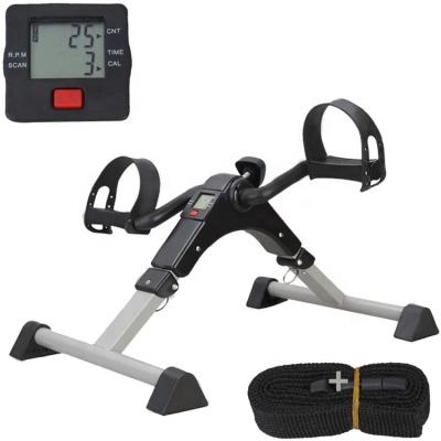 China Digital Steel Fitness Sports WellShow Pedal Test Program Foldable Leg Machine Digital Mini Exercise Bike For Home for sale