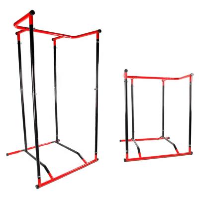 China Wellshow Stable Sport Pull Up Free Adjustable Dip Station Waist Bar Power Tower Portable Home Gym Equipment For Exercise for sale