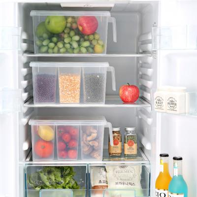 China Moisture-proof Plastic Storage Plastic Vegetable Clear Organizer Fruit Fridge Freshness Preservation Cool Box for sale