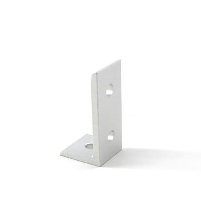 China CNC Aluminum Accessories 3 Hole 6175 25 Inside 90 Degree Corner Bracket For Aluminum Profiles for sale