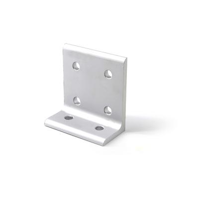 China CNC Aluminum 6023 6 Hole Inside Aluminum Shelf Corner Bracket For 4040 Aluminum Profile for sale