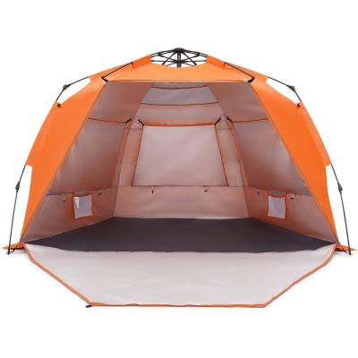 China Camouflage Game Tent 3-5 Rainproof Sunscreen/Outdoor Automatic Double Door People Field With Fire Pit Family Tent Beach Field for sale