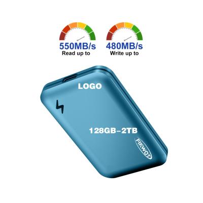 China SSD Customized Type-C 128Gb 250Gb 500Gb 1Tb 2Tb 2TB SSD Portable External Solid State Hard Disk for sale