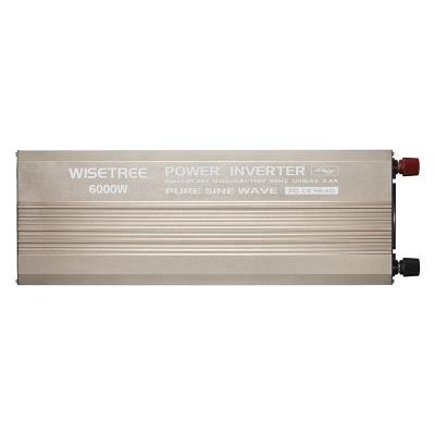 China Pure Sine Wave Inverter 6kW 12/24/48 Vdc To 120V AC Converter Off-Grid With LCD Displayer, Remote USB Port 61*20*15 cm for sale