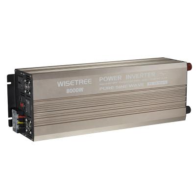 China 8KW 6KW 5KW Pure Sine Wave Inverter 12/24/48 VDC to110/120VAC Off-Grid Solar Inverter with LCD&Remote 61*20*15cm for sale