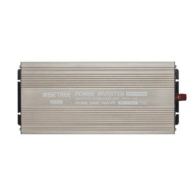 China 1000 Watt Pure Sine Wave Car Power Solar Inverter 1KW 12V 24V DC To AC 220V Power Inverter Panel 1000Wing 29*16.6*8.8cm for sale