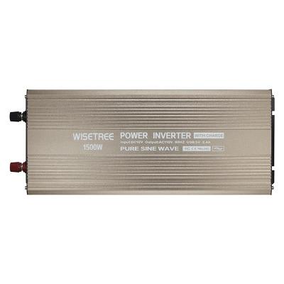 China Power Inverter 1500W DC 12V To AC 220V Car Inverter With Dual USB Charging Ports 38.5*16.6*8.8 cm for sale