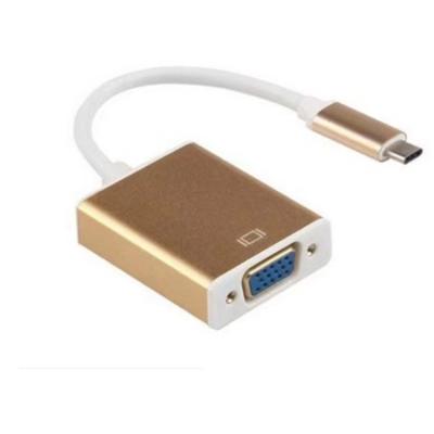 China Factory price of COMPUTER USB C to VGA cable usb 3.1 female type c to VGA adapter cable for sale