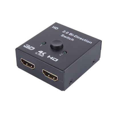 China Wholesale Portable Cheap 2x1 HDTV 2 Ports Two Way Changer Splitter With 2 LED Indicators for sale