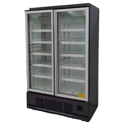 China Commercial Multidecks Supermarket Single-temperature Upright Display Showcase Glass Door Freezer for sale