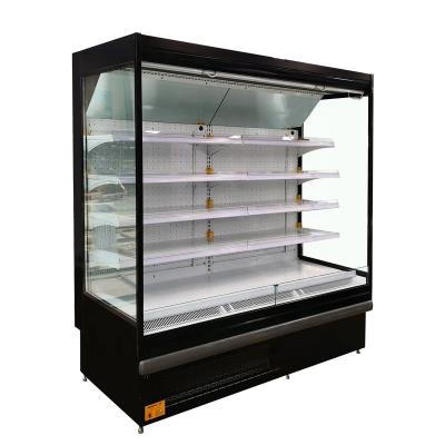 China Single-temperature commercial refrigerator multideck open front display refrigerator for supermarket for sale