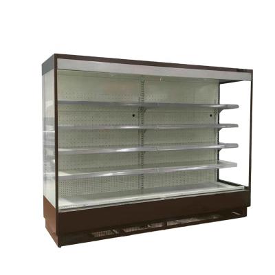 China Single-temperature Open Front Refrigerated Prices Fruit Vegetable Show New Refrigerator for sale