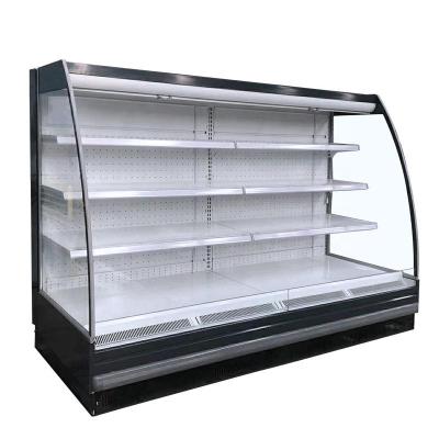 China Single-temperature Supermarket Display Fridge Vertical Open Multideck Showcase Fridge for sale