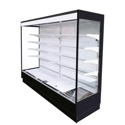 China Single-temperature open refrigerator for vegetables and fruit used supermarket refrigerator for sale