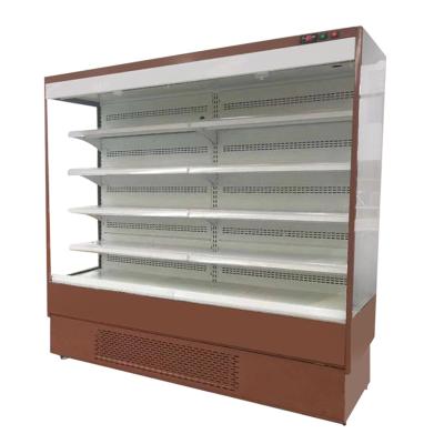 China Single-temperature Commercial Multideck Supermarket Open For Vegetable Showcase Fridge for sale