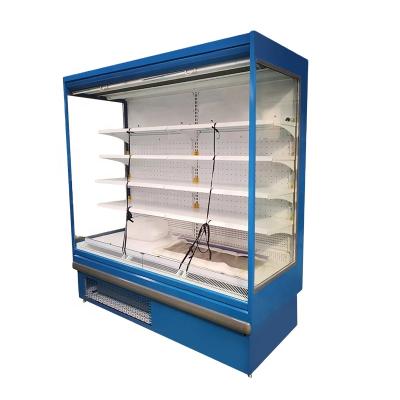 China Refrigerated Single-temperature Supermarket Air Curtain Multidecks Open Fridge Showcase for sale