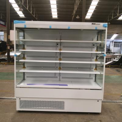 China Single-temperature commercial multideck open fridge for vegetable and fruit fridge showcase for sale