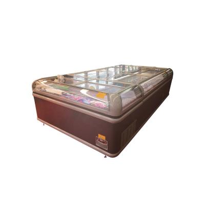 China Large Scale Supermarket Combination Island Freezer Single-Temperature Fast Delivery for sale