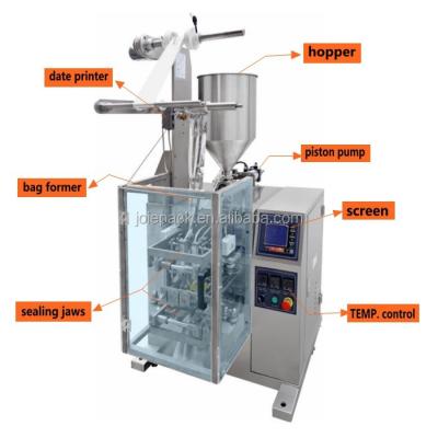 China Liquid Food Filing And Seal Gasket Small Sachet Packaging Machines Tomato Ketchup Packaging for sale