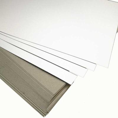 China Recycled Materials hot sale high cost of performance 250gsm 270gsm 350gsm Dumplex Paper Board with grey back for sale