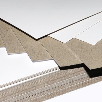 China Recycled Materials Wholesale China Supplier 250gsm 300gsm 350gsm 450gsm White Front Grey Back Coated Duplex Board for sale