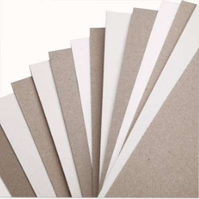 China Recycled Materials China manufacturing recycled 210gsm 230gsm grey back white board Duplex Board for sale