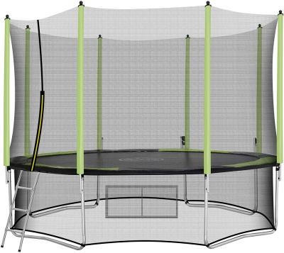 China Cheap Eco-friendly 12ft Jumping Trampolines Outdoor Games For Adult Children With Enclosures Bounce Playhouses Safety Net For Sale for sale