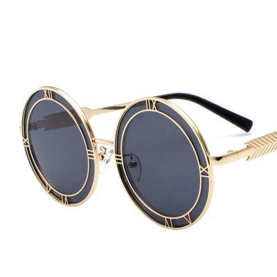 China High Quality Punk Round Acetate Sun Glass Sunglasses For Women Mens for sale