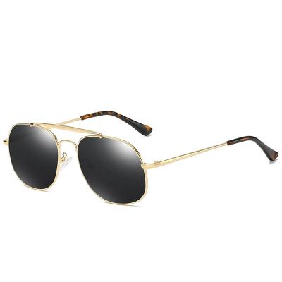 China KUAN FASHION Brand Design TAC Polarized Sun Glass Pilot Aviation Driving Vintage Rimless Sunglasses For Men 400 UV for sale